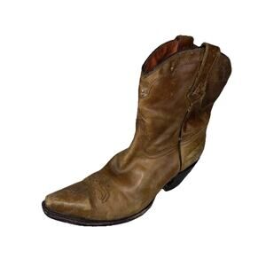 Women's Charlie 1 Horse Boots Brown Leather Handcrafted Cowboy Boots 8.5